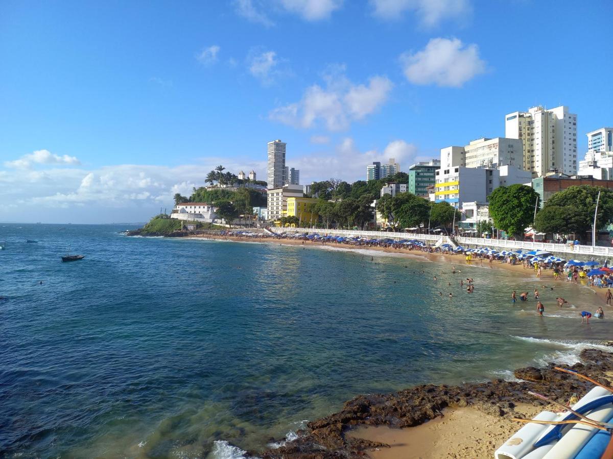 Studio Lateral Vista Mar Barra Apartamento Inteiro Completo 萨尔瓦多 外观 照片