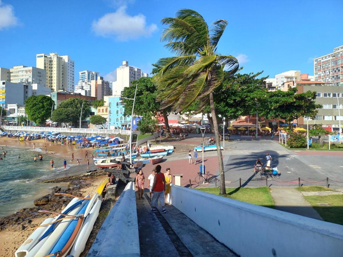 Studio Lateral Vista Mar Barra Apartamento Inteiro Completo 萨尔瓦多 外观 照片